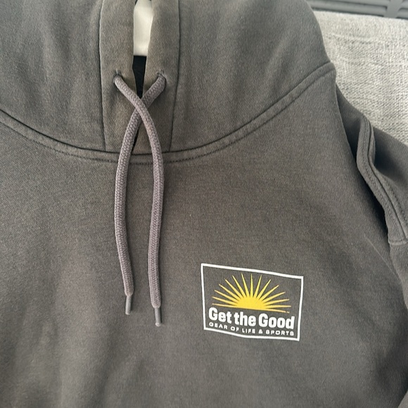 Greenish Gray Oversize Designed H&M Sweatshirt - Picture 2 of 4